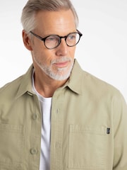 Weird Fish Bear Workwear Twill Overshirt - Εικόνα 7 από 9