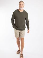 Weird Fish Green Rhett Crew Neck Knitted Jumper - Image 3 of 6