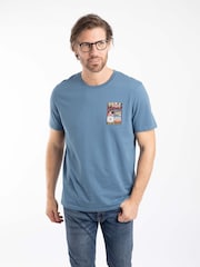 Weird Fish Blue Chili Kippers Back Print Artist T-Shirt - Image 2 of 6