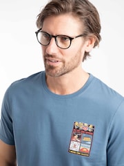 Weird Fish Blue Chili Kippers Back Print Artist T-Shirt - Image 4 of 6