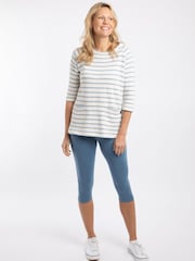 Weird Fish Blue Blondie Cropped Leggings - Image 3 of 6