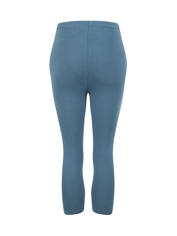 Weird Fish Blue Blondie Cropped Leggings - Image 6 of 6 Weird Fish Blue Blondie Cropped Leggings - Image 6 of 6