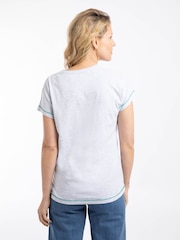 Weird Fish Grey Sun Rays Front Print Graphic T-Shirt - Image 2 of 6