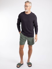 Weird Fish Blue Rhett Crew Neck Knitted Jumper - Image 3 of 7