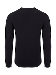 Weird Fish Blue Rhett Crew Neck Knitted Jumper - Image 7 of 7