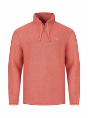 Weird Fish Red Cruiser Quarter Zip Macaroni Sweater - Image 7 of 8