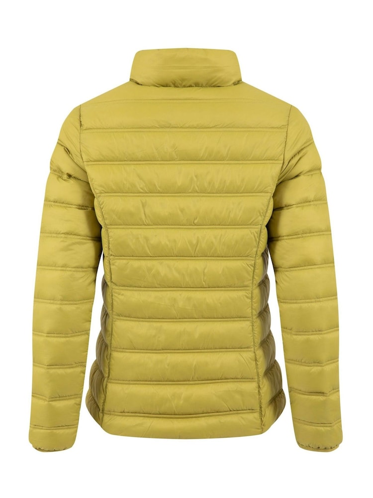 أصفر مسطردة - Weird Fish Travellia Lightweight Showerproof Padded Jacket - Image 9 of 9