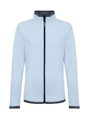 Weird Fish Blue Ariana Full Zip Grid Fleece - Image 6 of 7