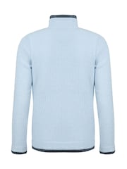 Weird Fish Blue Ariana Full Zip Grid Fleece - Image 7 of 7