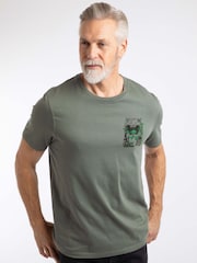 Weird Fish Black Storm Grey Salmon Back Print Artist T-Shirt - Image 1 of 6