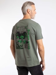 Weird Fish Black Storm Grey Salmon Back Print Artist T-Shirt - Image 2 of 6