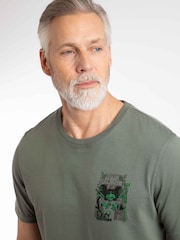 Weird Fish Black Storm Grey Salmon Back Print Artist T-Shirt - Image 4 of 6