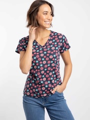 Weird Fish Pink Merica Printed Jersey T-Shirt - Image 1 of 8