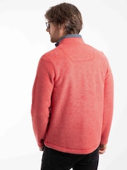Weird Fish Red Shires Full Zip Grid Fleece - Image 4 of 8