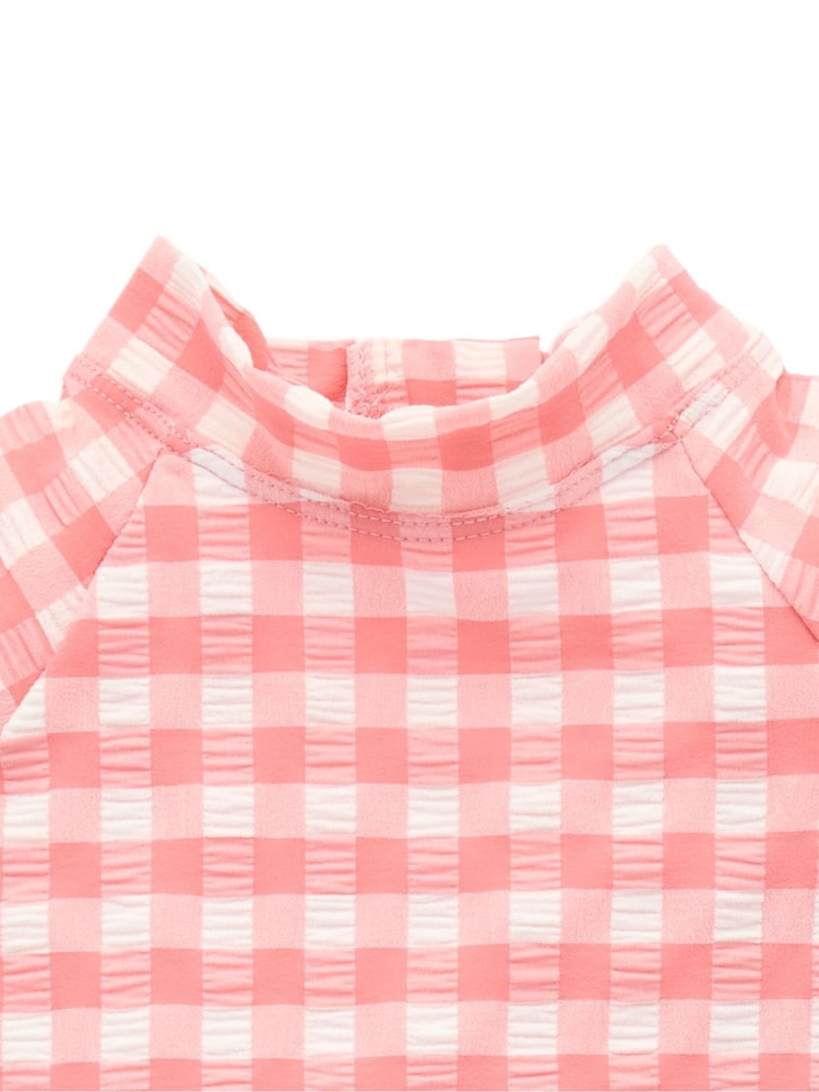 Conjunto de biquíni Purebaby com estampa e mangas compridas, proteção solar e camiseta de natação. - Imagem 4 de 4 Conjunto de biquíni Purebaby com estampa e mangas compridas, proteção solar e camiseta de natação. - Imagem 4 de 4