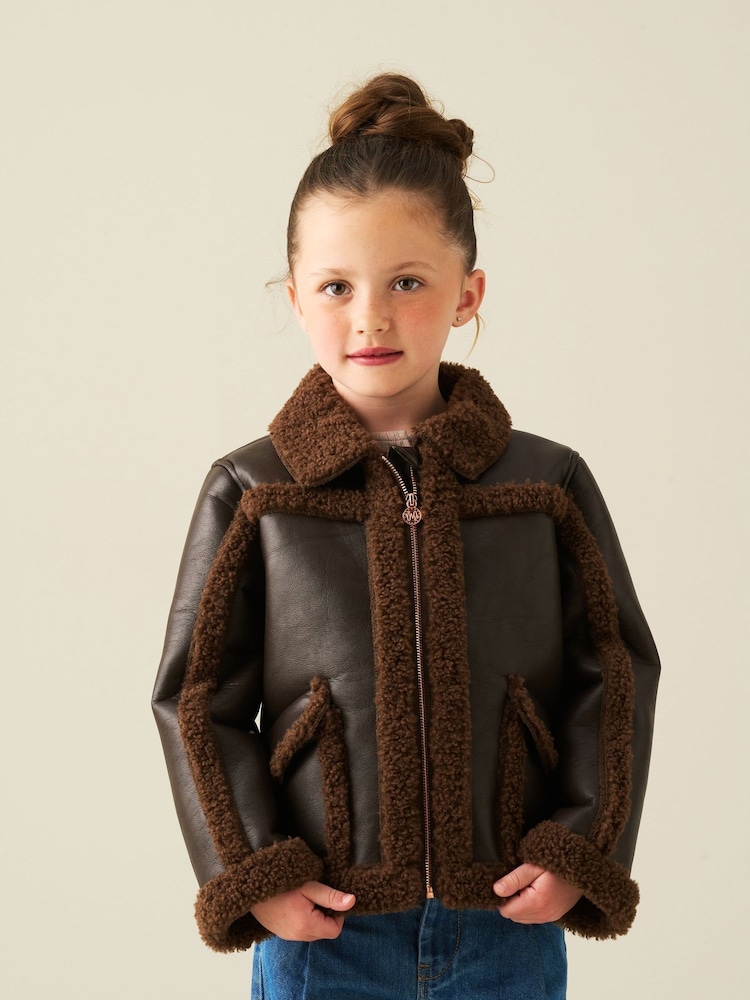 Angel & Rocket Brown River Chocolate Aviator - Image 1 of 6 Angel & Rocket Brown River Chocolate Aviator - Image 1 of 6