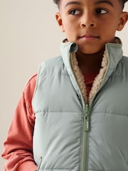 Angel & Rocket Green Ryder Reversible Gilet - Image 7 of 9