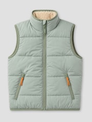 Angel & Rocket Green Ryder Reversible Gilet - Image 8 of 9