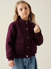 Angel & Rocket Red Brodie Boucle Jacket - Image 1 of 5