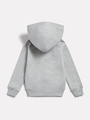 New Balance Grey Brushback Stacked Logo Hoodie - Image 2 of 3