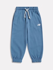 New Balance Blue Small Logo French Terry Joggers - Image 1 of 3