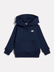 New Balance Blue Small Logo Fleece Hoodie - Image 1 of 3
