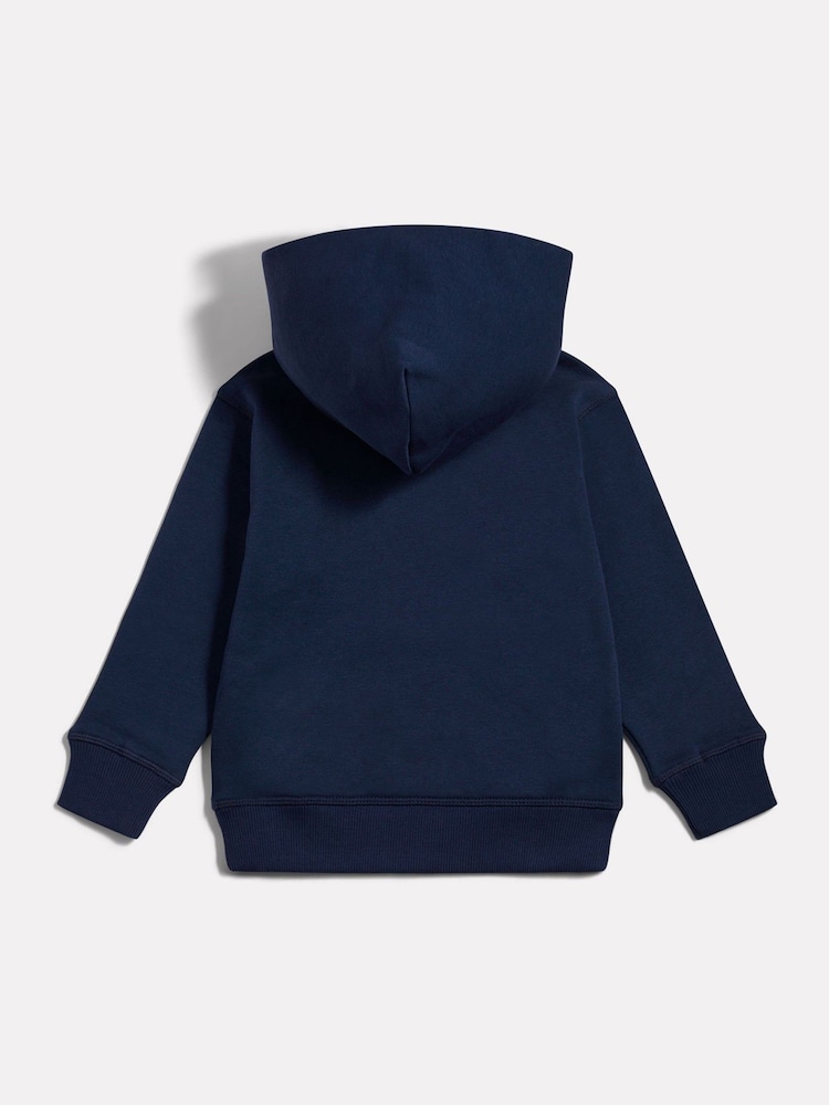 New Balance Blue Small Logo Fleece Hoodie - Image 2 of 3