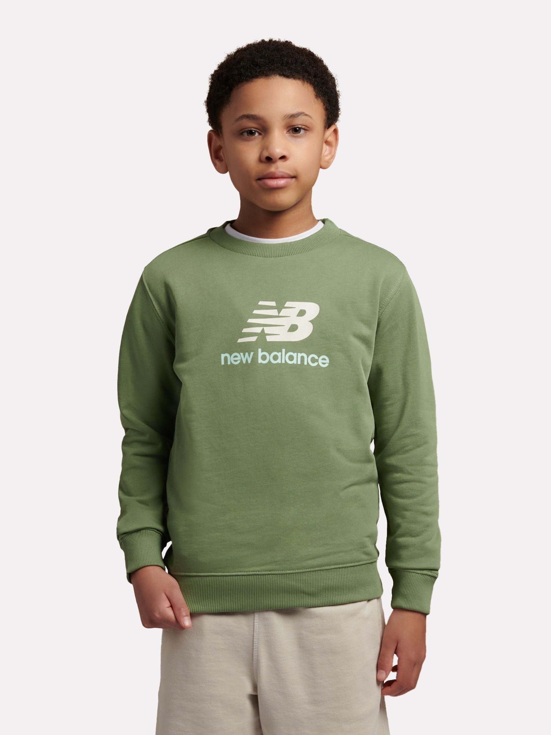 スウェット M STACKED LOGO CREW SWEATER Buy New Balance Green FT Stacked Logo Crew Sweatshirt from Next USA