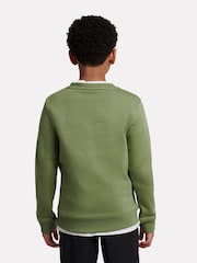 New Balance Green FT Stacked Logo Crew Sweatshirt - Image 2 of 8