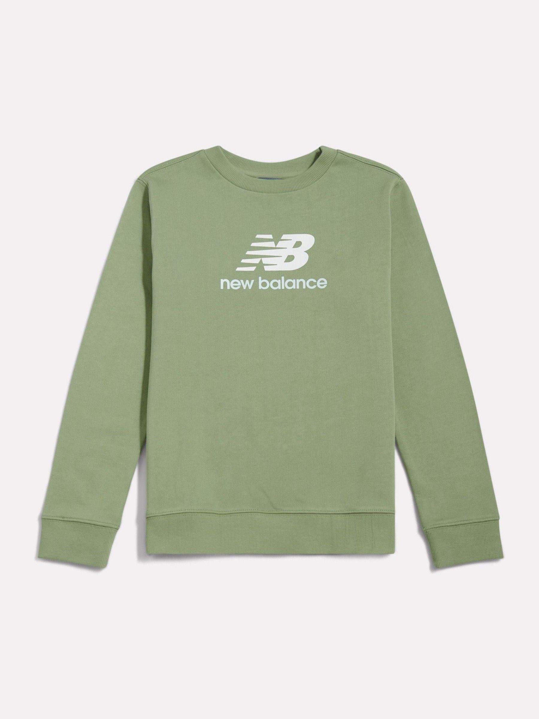 Buy New Balance Green FT Stacked Logo Crew Sweatshirt from Next USA