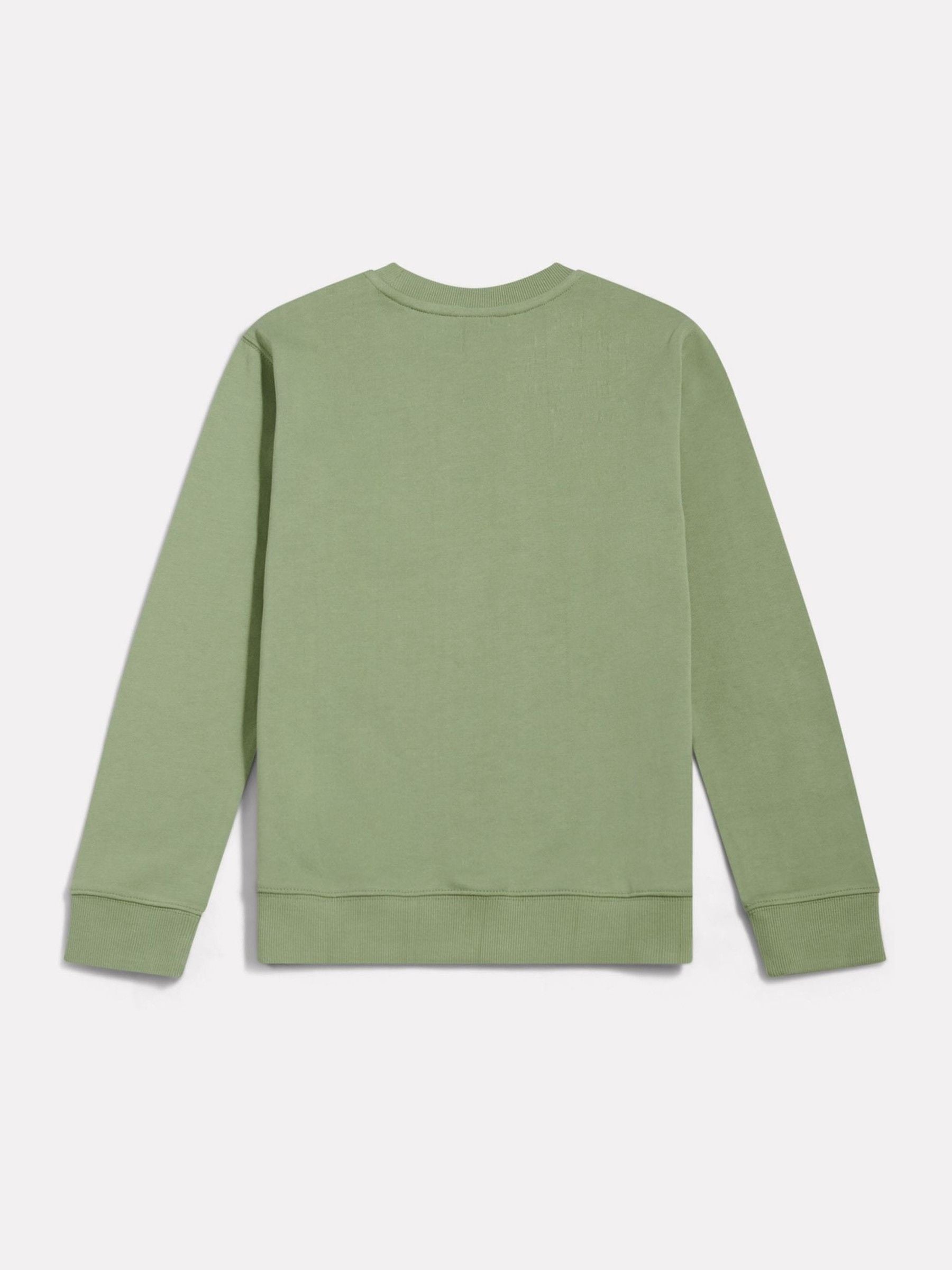 Buy New Balance Green FT Stacked Logo Crew Sweatshirt from Next USA