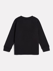 New Balance Black Stacked Logo Long Sleeve T-Shirt - Image 2 of 3