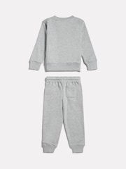 New Balance Grey Stacked Logo Crew Neck Sweat Top & Joggers Set - Image 2 of 3