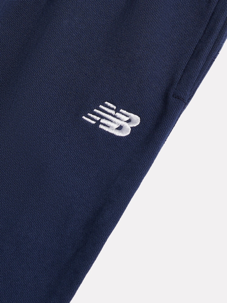 New Balance NB Navy Small Logo French Terry Joggers - Image 3 of 3 New Balance NB Navy Small Logo French Terry Joggers - Image 3 of 3
