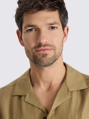 MOSS Green Metallic Cuban Shirt - Image 2 of 4