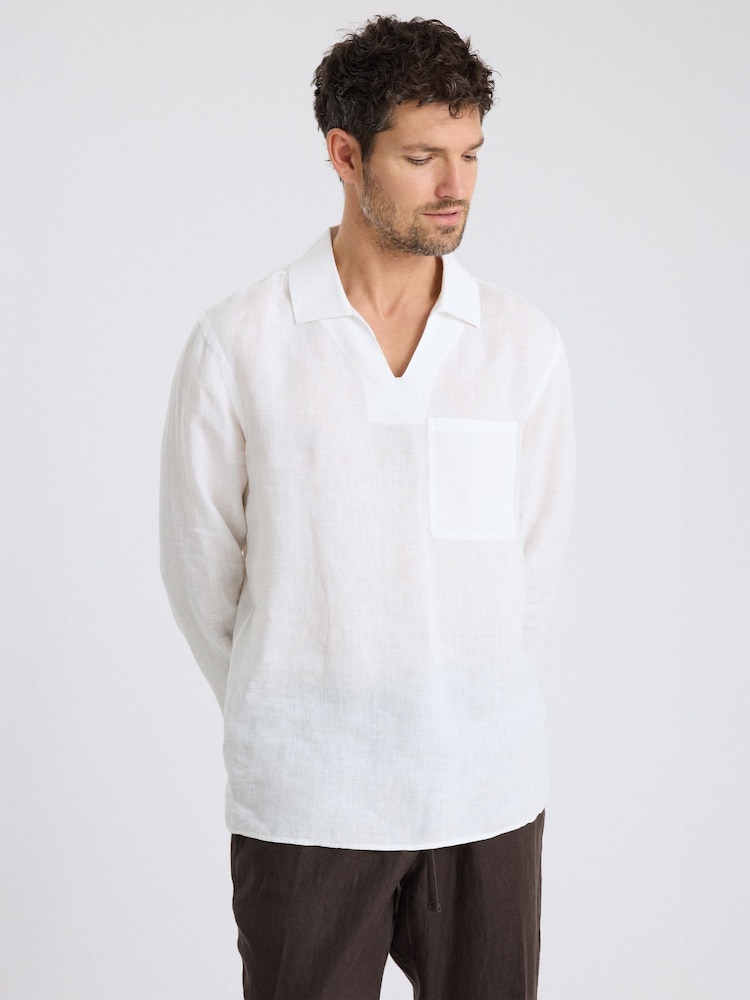 MOSS Linen Popover Shirt - Imagen 1 de 3