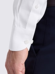 MOSS White Regular Fit Royal Oxford Non Iron Shirt - Image 2 of 3