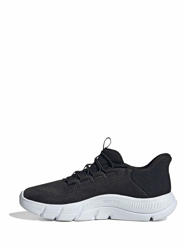 Buy adidas Black/White Cloudfoam Flex Rapidfit Trainers from  display picture 3