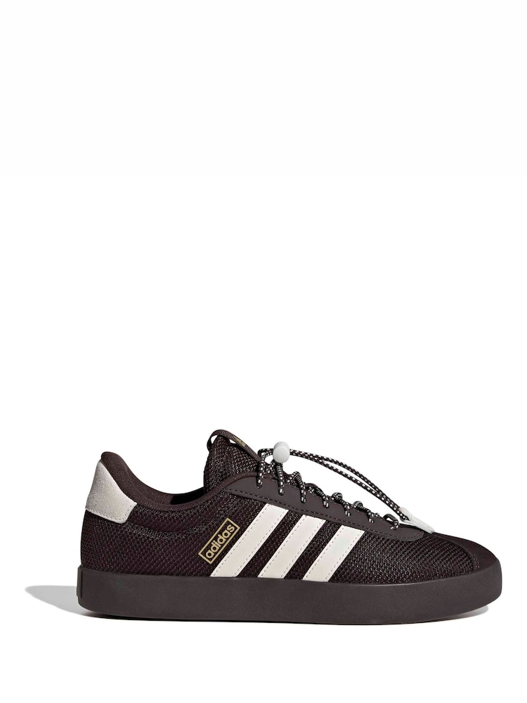 adidas Brown VL Court 3.0 Trainers - Image 2 of 8 adidas Brown VL Court 3.0 Trainers - Image 2 of 8