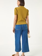 Roman — Pointelle-Strick-T-Shirt - Bild 3 von 5