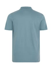 BadRhino Big & Tall Blue Polo Shirt - Image 6 of 6
