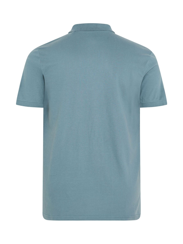 BadRhino Big & Tall Blue Polo Shirt - Image 6 of 6 BadRhino Big & Tall Blue Polo Shirt - Image 6 of 6
