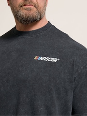 BadRhino Big & Tall Black Acid Wash Nascar T-Shirt - Image 4 of 7