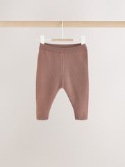 Chocolate Brown Fairisle Knitted Jumper and Legging Baby Set 2 Piece (0mths-2yrs) - Image 8 of 12