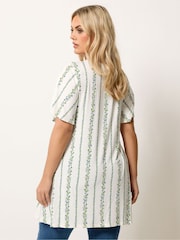 Yours Curve White Swing Jersey Tunic Top - Image 3 of 5