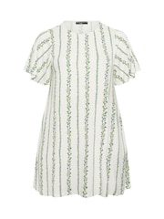 Yours Curve White Swing Jersey Tunic Top - Image 5 of 5