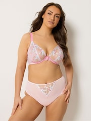 Yours Curve Pink Underwired Non-Padded Bra - Image 2 of 6