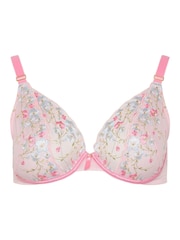 Yours Curve Pink Underwired Non-Padded Bra - Image 5 of 6
