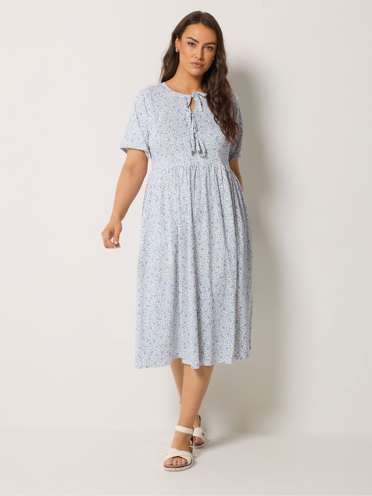 Yours Curve Cream Throw On Midaxi Dress - Image 2 of 6