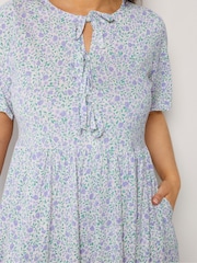 Yours Curve Cream Throw On Midaxi Dress - Image 4 of 6